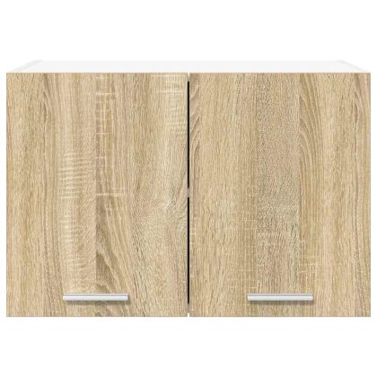 Висящ шкаф с врата Riga 2 pcs Сонома дъб и бяло 60 x 31 x 40 см