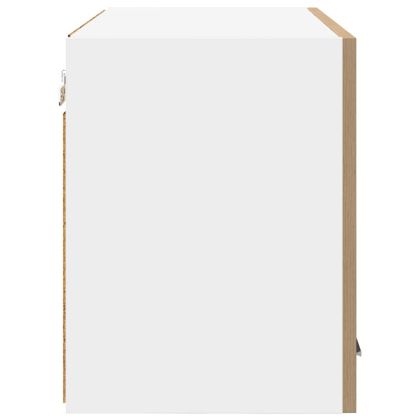 Висящ шкаф Riga 2 pcs Занаятчийски дъб и бяло 60 x 31 x 40 см