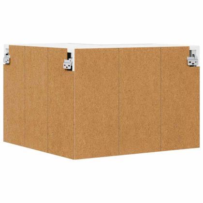 Висящ шкаф със съхранение Riga Бетон сив и бяло 57 x 57 x 40 см