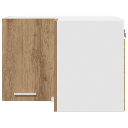 Висящ шкаф Riga Занаятчийски дъб и бяло 57 x 57 x 40 см