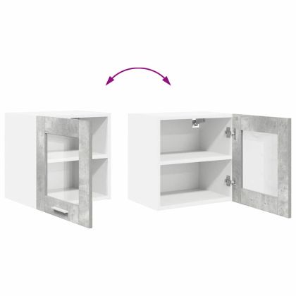 Висящ шкаф с врата Riga 2 pcs Циментено сиво 40 x 31 x 40 см