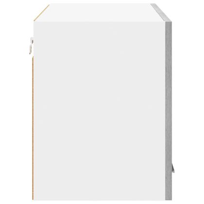 Висящ шкаф с врата Riga Сив Сонома и бяло 80 x 31 x 40 см