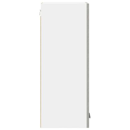 Висящ шкаф с врата Riga 2 pcs Бетон сив и бяло 30 x 31 x 80 см