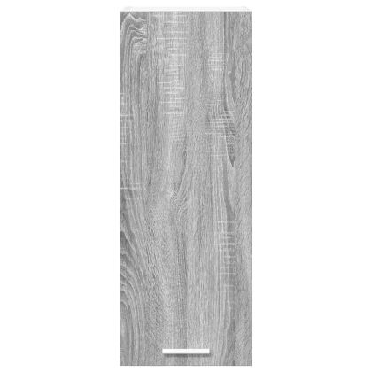 Висящ шкаф с врата Riga 2 pcs Сив Сонома и бяло 30 x 31 x 80 см