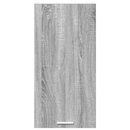 Висящ шкаф с врата Riga Сив Сонома и бяло 40 x 31 x 80 см