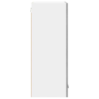 Висящ шкаф с врата Riga Сив Сонома и бяло 40 x 31 x 80 см