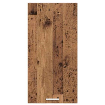 Висящ шкаф с врата Riga Стара дървесина и бяло 40 x 31 x 80 см