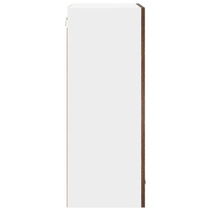 Висящ шкаф със съхранение Riga Димящ дъб и бяло 50 x 31 x 80 см