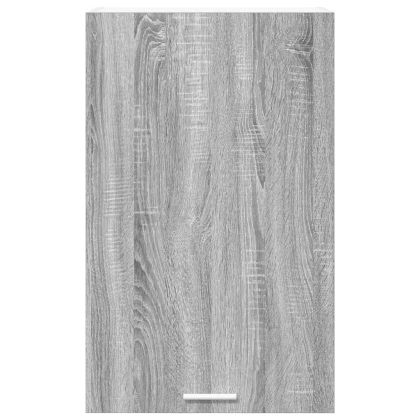 Висящ шкаф с врата Riga Сив Сонома и бяло 50 x 31 x 80 см