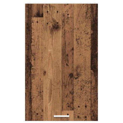 Висящ шкаф с врата Riga Стара дървесина и бяло 50 x 31 x 80 см