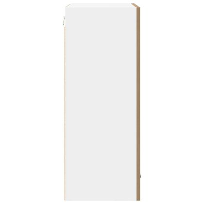 Висящ шкаф с врата Riga Занаятчийски дъб и бяло 50 x 31 x 80 см