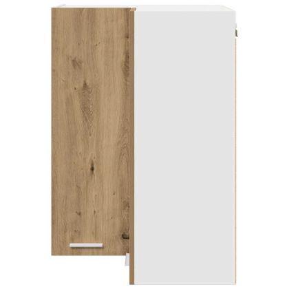 Висящ шкаф Riga Занаятчийски дъб и бяло 57 x 57 x 80 см