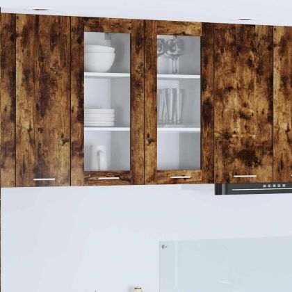 Висящ шкаф Riga 2 pcs Димян дъб 40 x 31 x 80 см Инженерно дърво