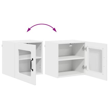 Кухненски шкаф Лъскаво бяло 40 x 31 x 40 см Инженерно дърво