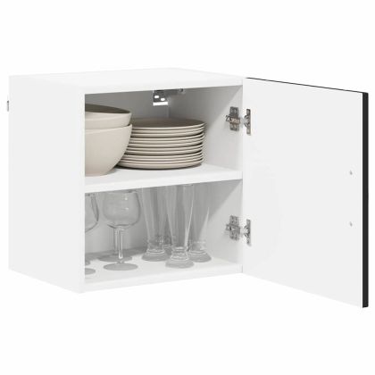 Кухненски шкаф 2 pcs Черно 40 x 31 x 40 см Инженерно дърво