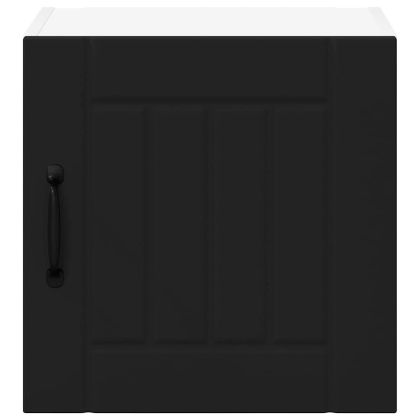 Кухненски шкаф 2 pcs Черно 40 x 31 x 40 см Инженерно дърво