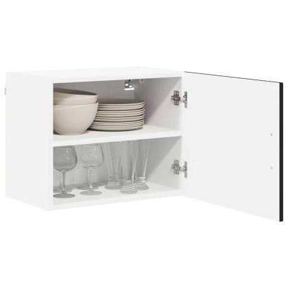 Кухненски шкаф 2 pcs Черно 50 x 31 x 40 см Инженерно дърво