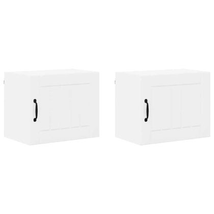 Кухненски шкаф 2 pcs Лъскаво бяло 50 x 31 x 40 см