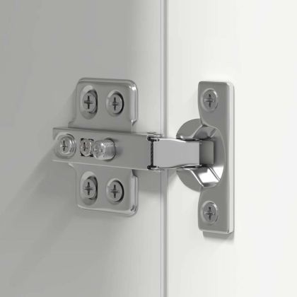 Комплект ТВ шкафове от 8 части, бял, инженерно дърво