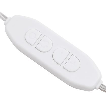 Огледало с LED лампи, 40x20 см, овално, стъкло