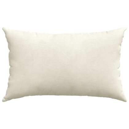 Диван възглавници 2 pcs Крем 50 x 30 cm Кордюрова тъкан