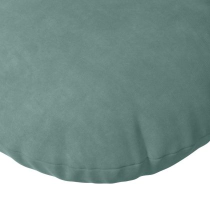 Възглавници за седалки 2 pcs Морско зелено Ø 40 x 13 см Кадифе
