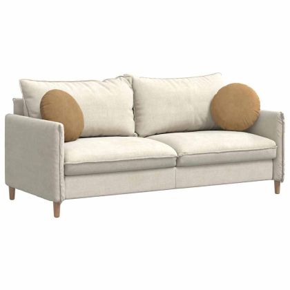 Възглавници за седалки 2 pcs Кафяво Ø 40 x 13 см Кадифе