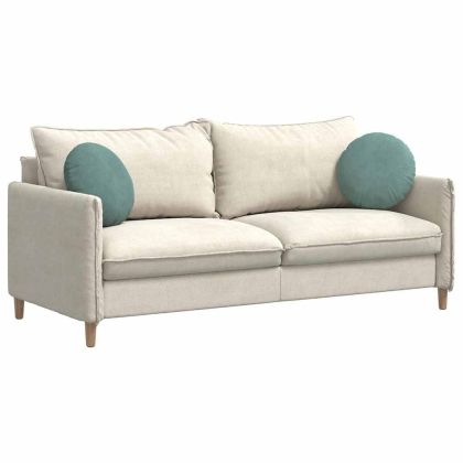 Възглавници за седалки 2 pcs Морско зелено Ø 40 x 13 см Кадифе