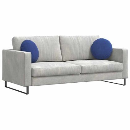 Възглавници за седалки 2 pcs Полицейско синьо Ø 40 x 13 см