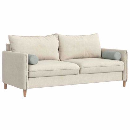 Възглавници валяци 2 pcs Светлосиво Ø 15 x 40 см