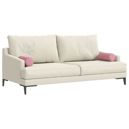 Възглавници валяци 2 pcs Розово Ø 15 x 40 см Кордюрова тъкан