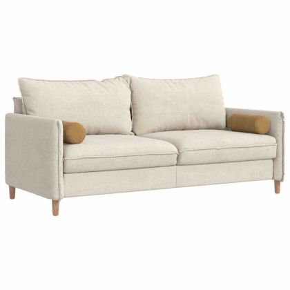 Възглавници валяци 2 pcs Кафяво Ø 15 x 40 см Кордюрова тъкан