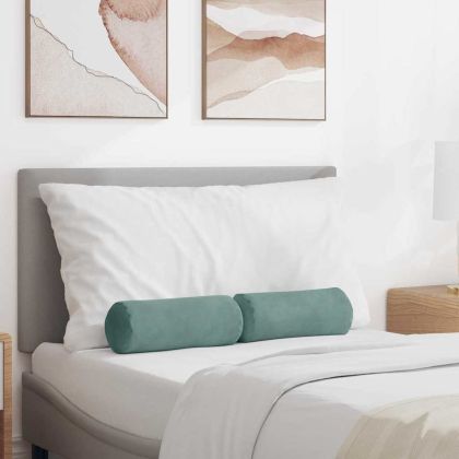 Възглавници валяци 2 pcs Морско зелено Ø 15 x 40 см