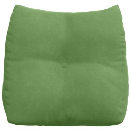 Възглавница за гръб Светло зелено 45 x 24 x 50 см Кадифе