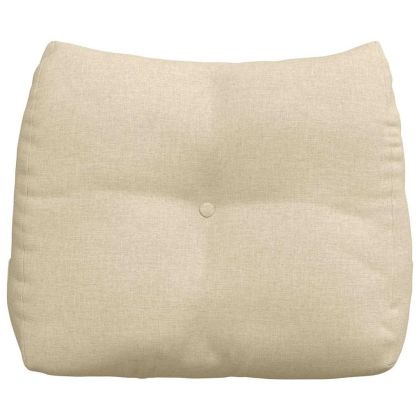 Възглавница за гръб Крем 60 x 24 x 50 см текстил