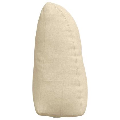 Възглавница за гръб Крем 60 x 24 x 50 см текстил