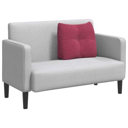 Възглавница за гръб Виненочервен 60 x 24 x 50 см Кадифе