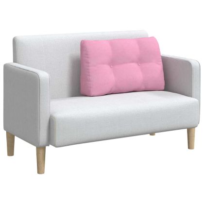 Възглавница за гръб Розово 80 x 24 x 50 см текстил