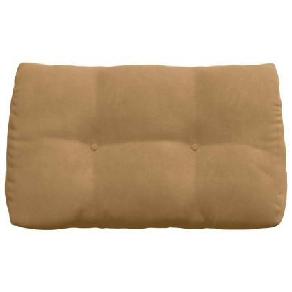 Възглавница за гръб Кафяво 80 x 24 x 50 см Кадифе