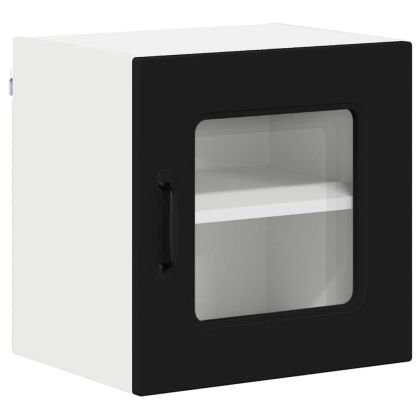 Кухненски шкаф с рафт Черно 40 x 31 x 40 см Инженерно дърво