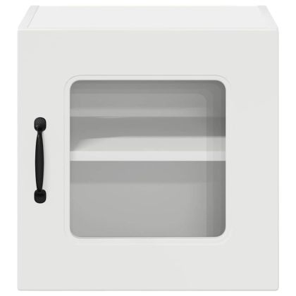 Кухненски шкаф с рафт 2 pcs Лъскаво бяло 40 x 31 x 40 см