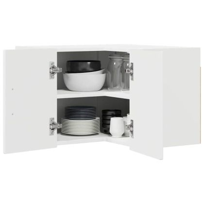 Кухненски шкаф Лъскаво бяло 57 x 57 x 40 см Инженерно дърво