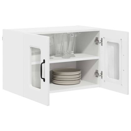 Кухненски шкаф 2 pcs Бяло 60 x 31 x 40 см Инженерно дърво