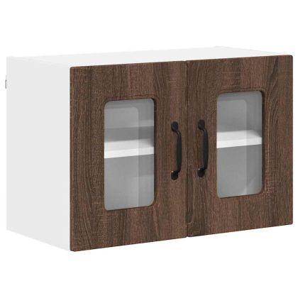 Кухненски шкаф 2 pcs Кафяв дъб 60 x 31 x 40 см Инженерно дърво