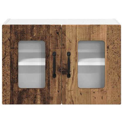 Кухненски шкаф с рафт 2 pcs Старо дърво 60 x 31 x 40 см