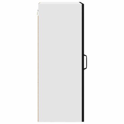 Кухненски шкаф 2 pcs Черно 40 x 31 x 80 см Инженерно дърво