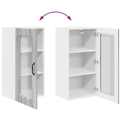 Кухненски шкаф Сив Сонома 40 x 31 x 80 см Инженерно дърво