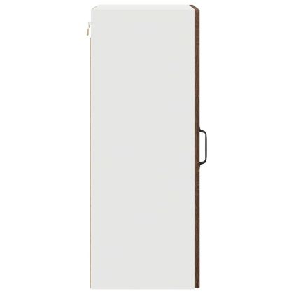 Горен кухненски шкаф Кафяв дъб 40 x 31 x 80 см Инженерно дърво