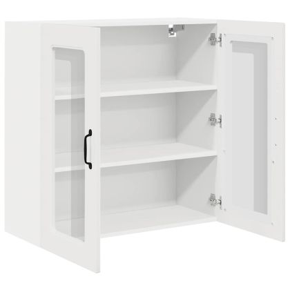 Кухненски шкаф Лъскаво бяло 80 x 31 x 80 см Инженерно дърво