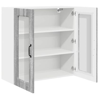 Кухненски шкаф Сив Сонома 80 x 31 x 80 см Инженерно дърво